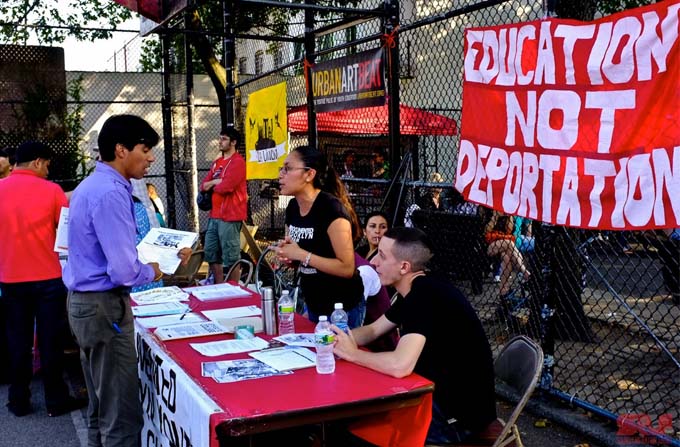 Community organizations at the "Beyond the Block" party. Photo by Sound Liberation Front, 2012.