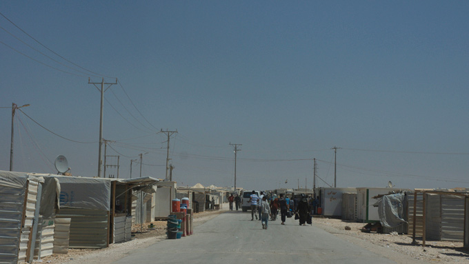 Al-Zaatari refugee camp in Jordan