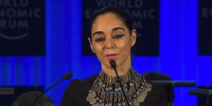 Shirin Neshat at Davos